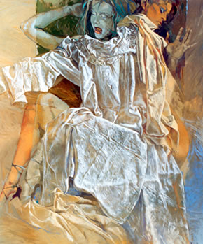 2003 'Estasi neo - barocca' olio cm. 100x100